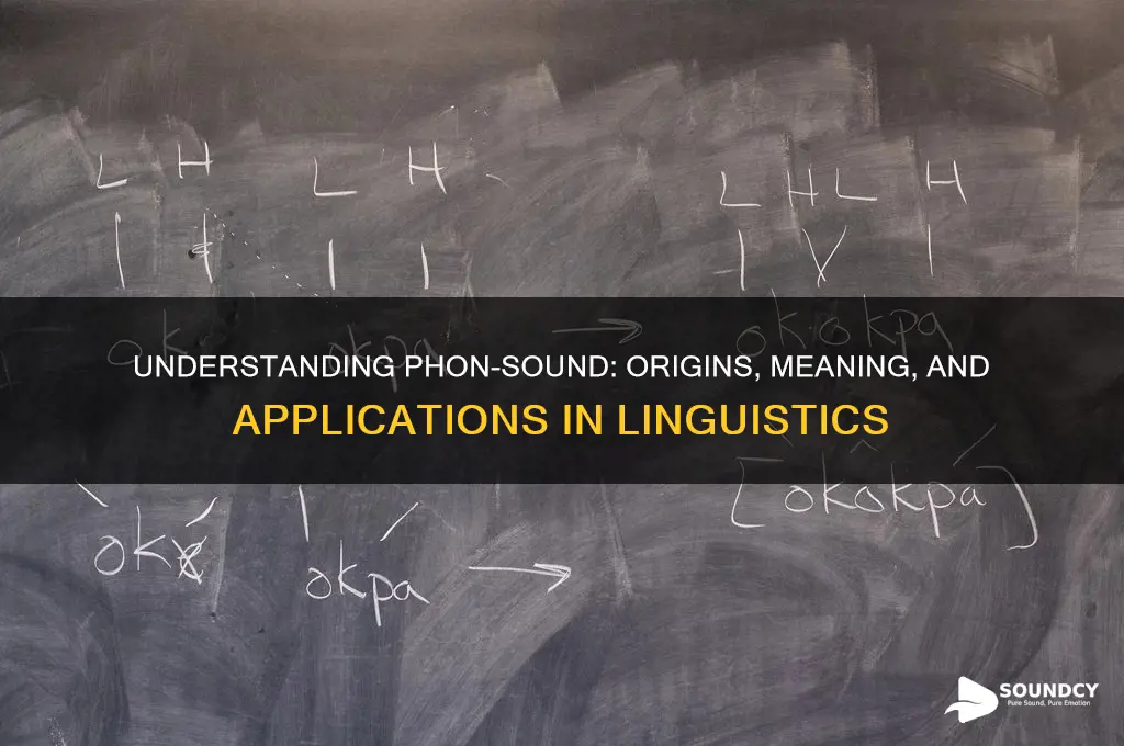 what does phon-sound mean]